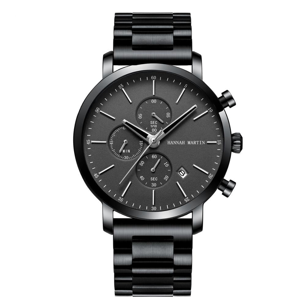 Stainless Steel Multifunctional Business Watch for Men