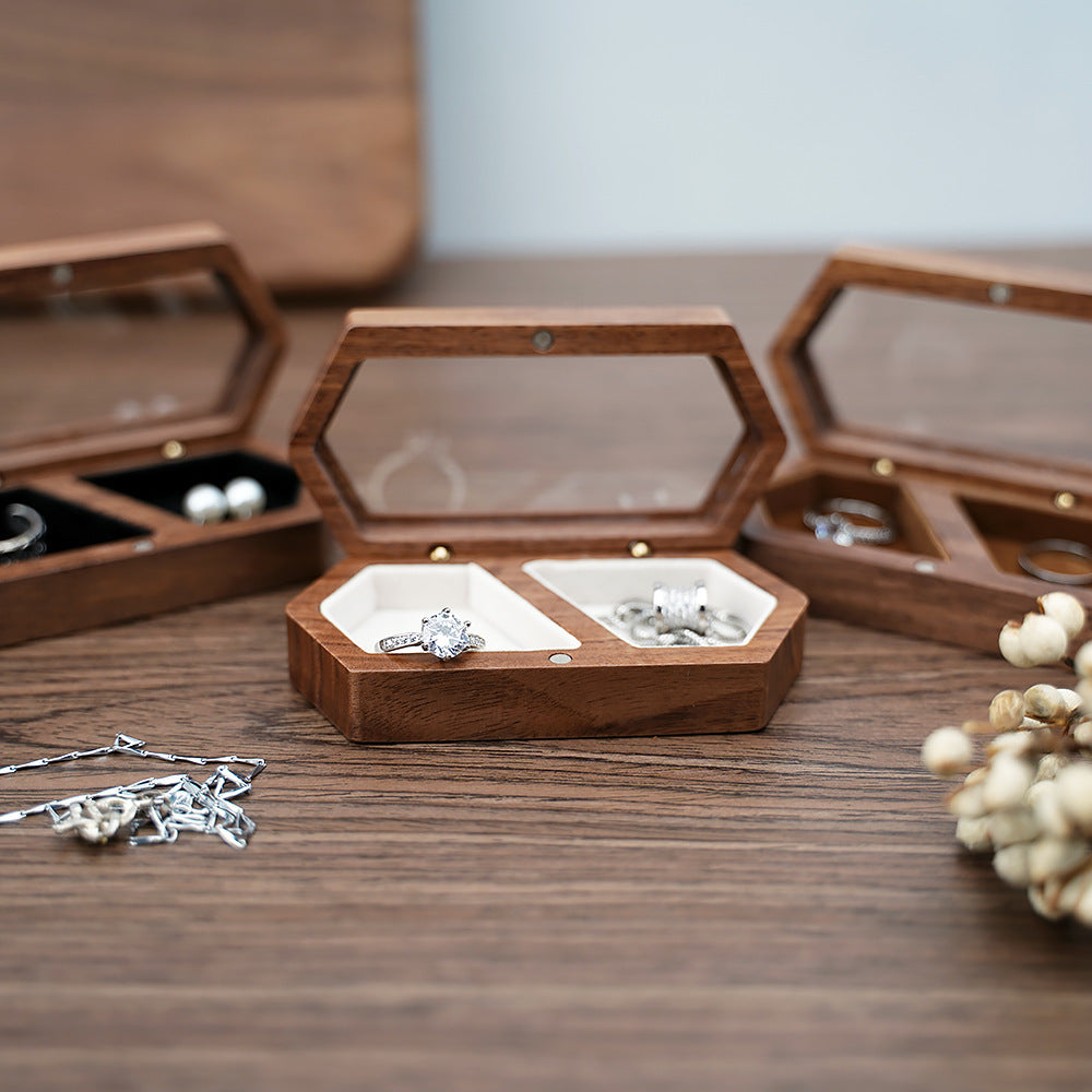 Walnut Wood Jewelry Display