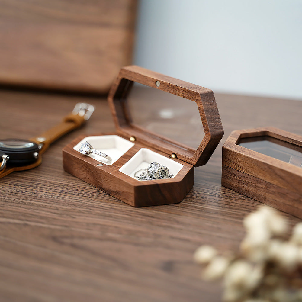 Walnut Wood Jewelry Display