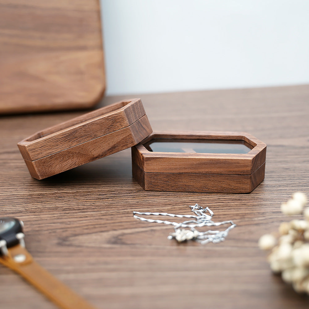 Walnut Wood Jewelry Display