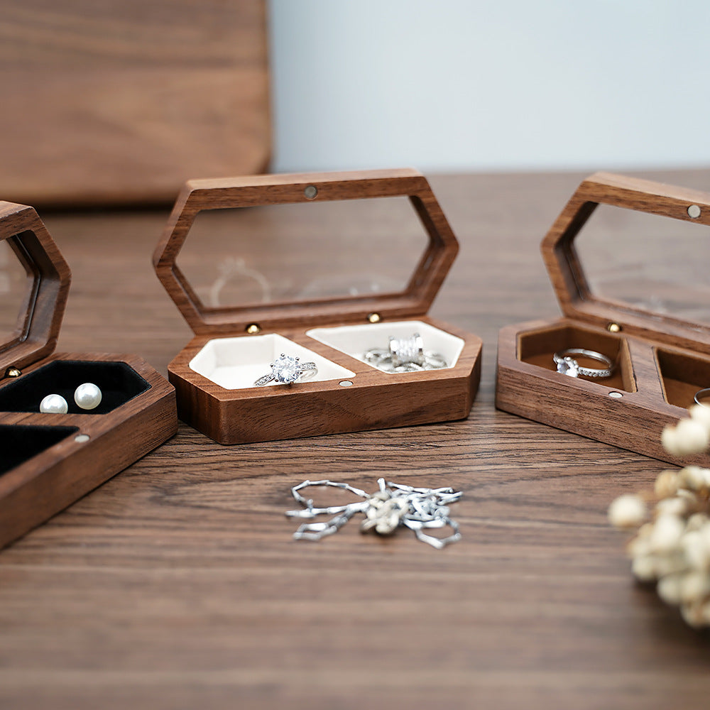 Walnut Wood Jewelry Display