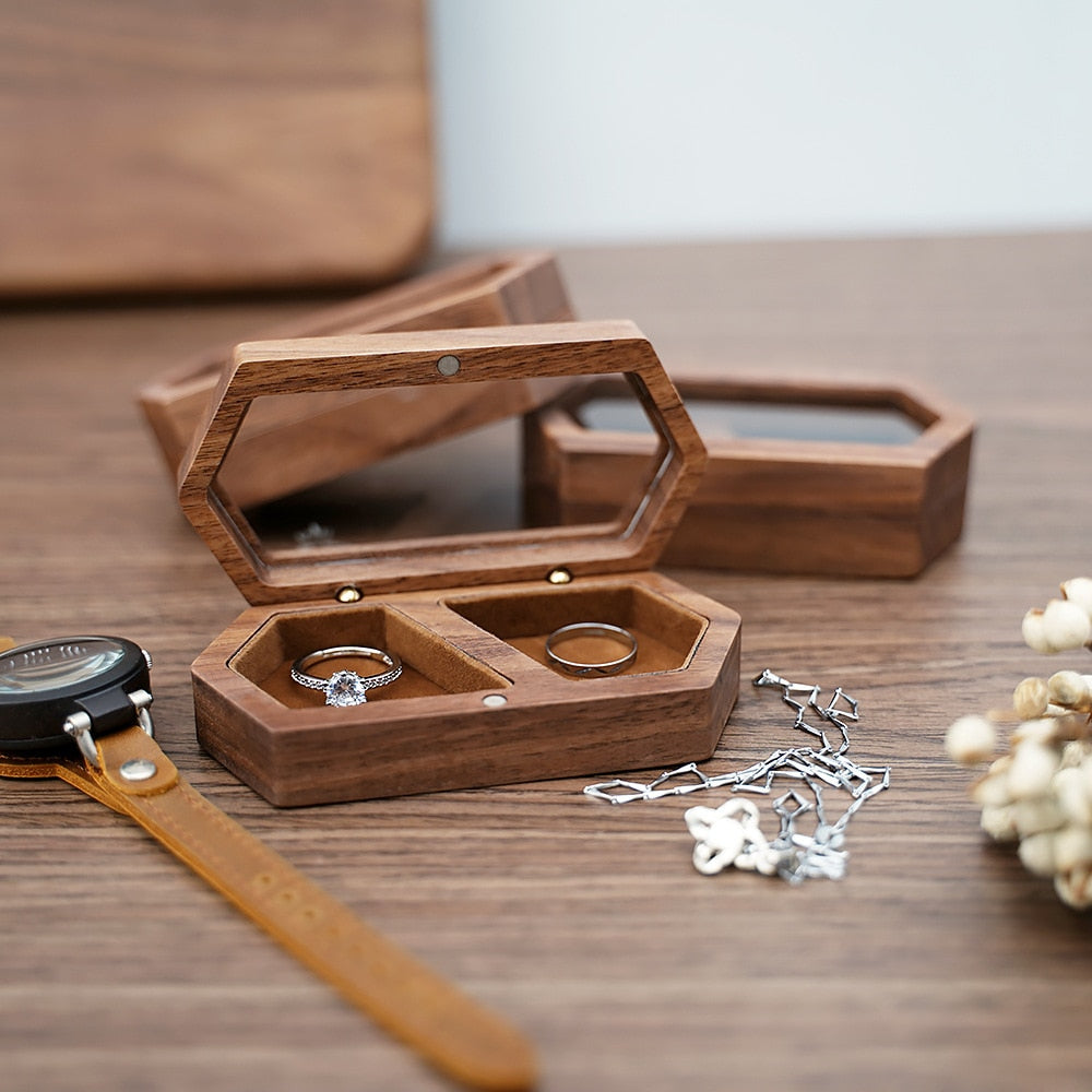 Walnut Wood Jewelry Display