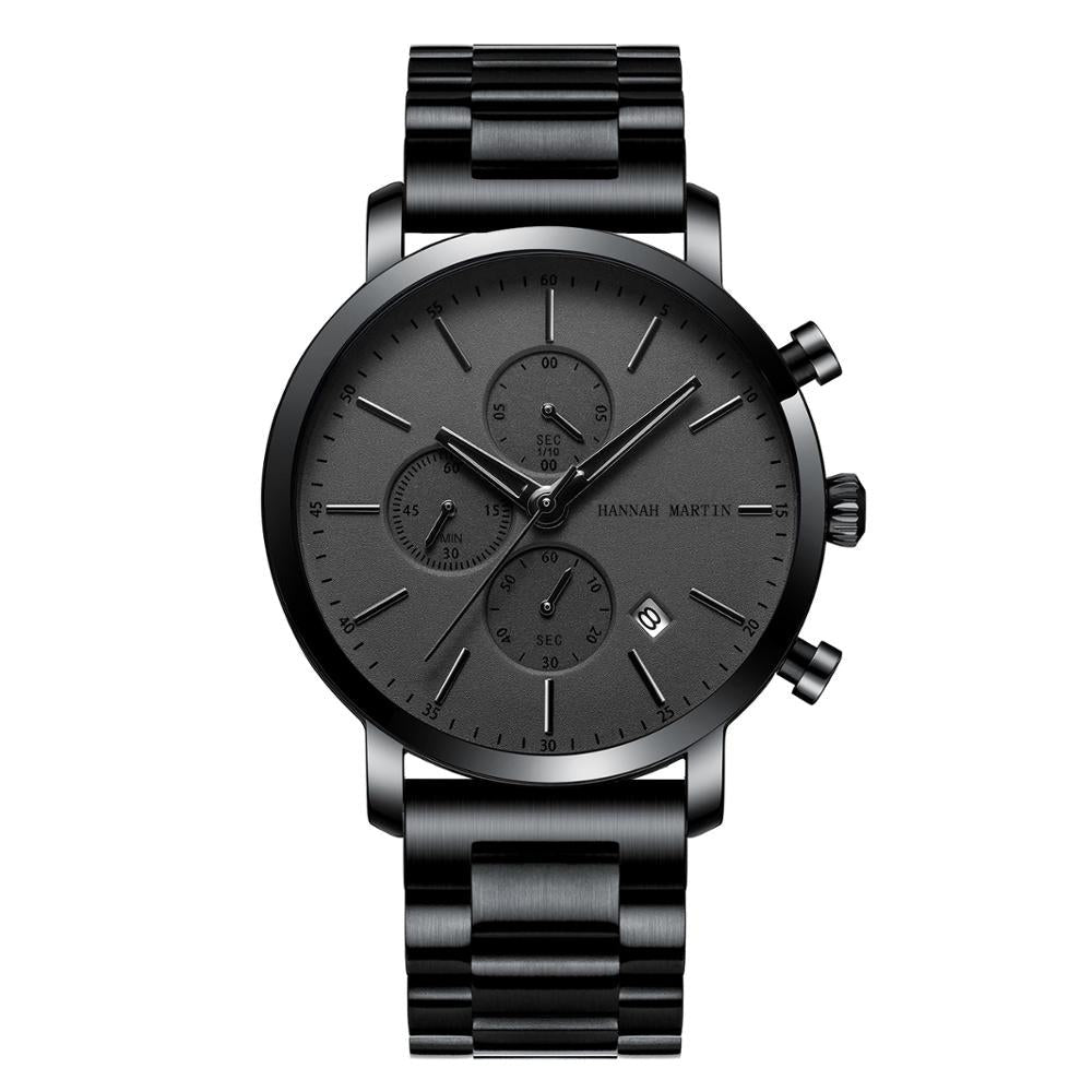 Stainless Steel Multifunctional Business Watch for Men