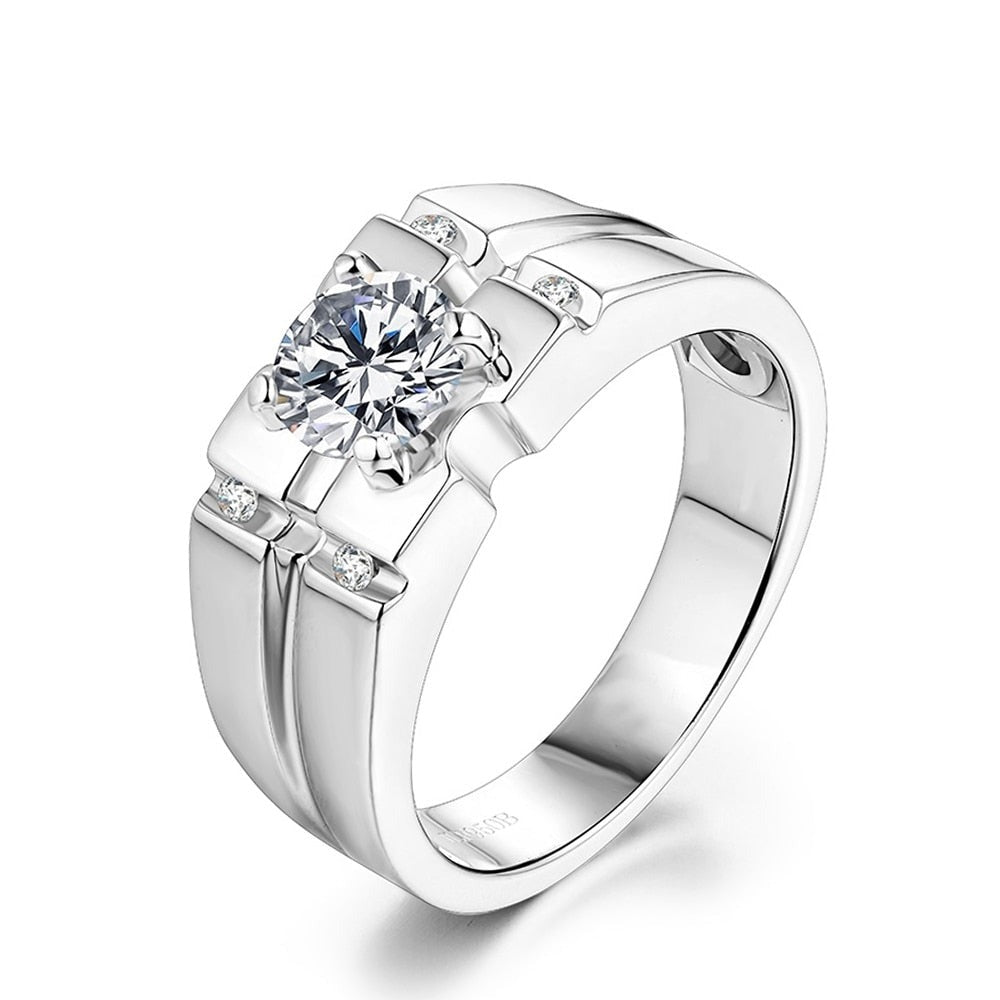 925 Silver 1.0ct Round Cut Moissanite Ring For Men|200000369:1394;200000226:350853#With Certificate;200001034:361187#1.0CT VVSI1 6.5mm|200000369:3434;200000226:350853#With Certificate;200001034:361187#1.0CT VVSI1 6.5mm|200000369:699;200000226:350853#With Certificate;200001034:361187#1.0CT VVSI1 6.5mm|200000369:350262;200000226:350853#With Certificate;200001034:361187#1.0CT VVSI1 6.5mm|200000369:1583;200000226:350853#With Certificate;200001034:361187#1.0CT VVSI1 6.5mm