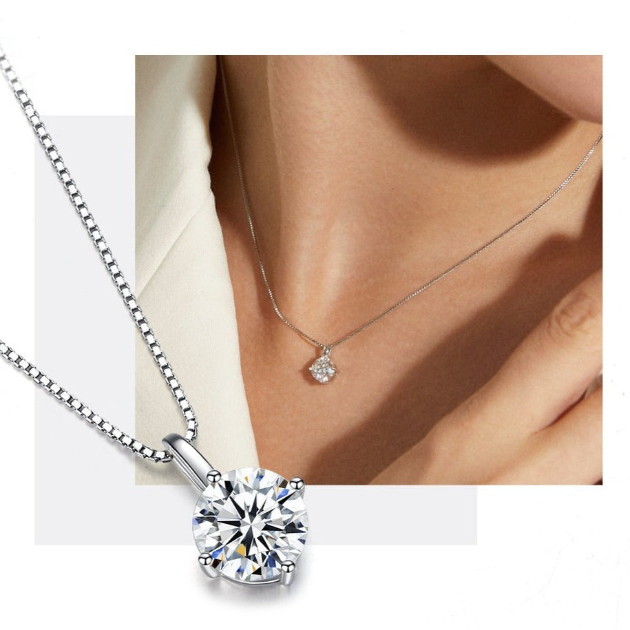 925 Silver 1CT Moissanite Pendant "Kaylee" Necklace