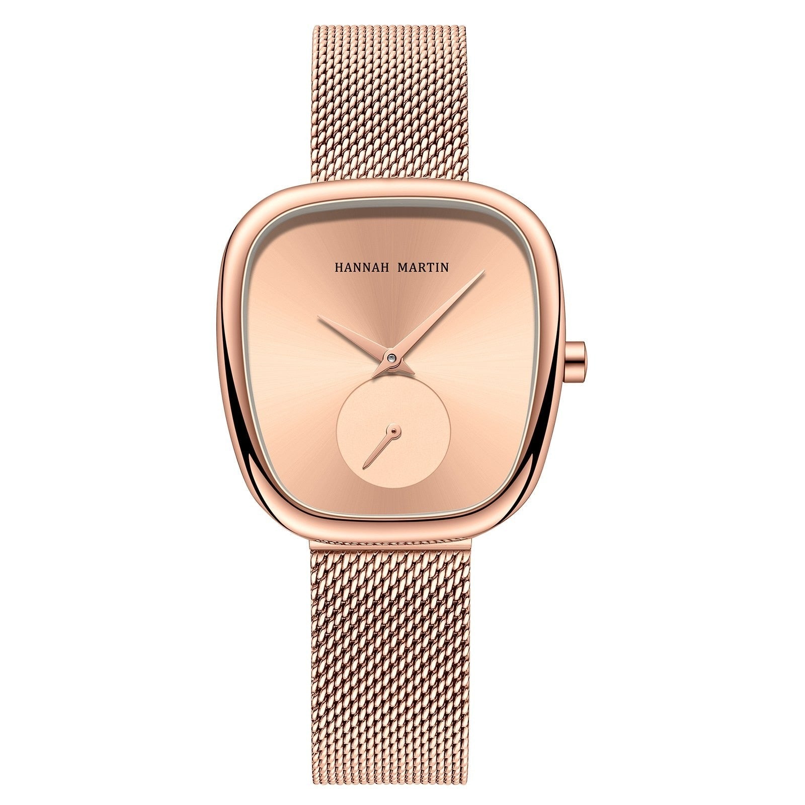 Tonneau Design Casual Wristwatch - ROSE GOLD